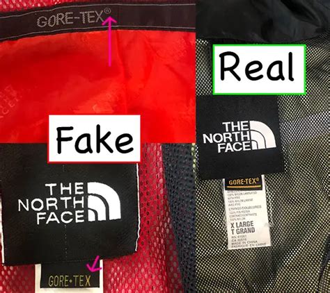 fake vs original north face bag|how to spot a fake north face.